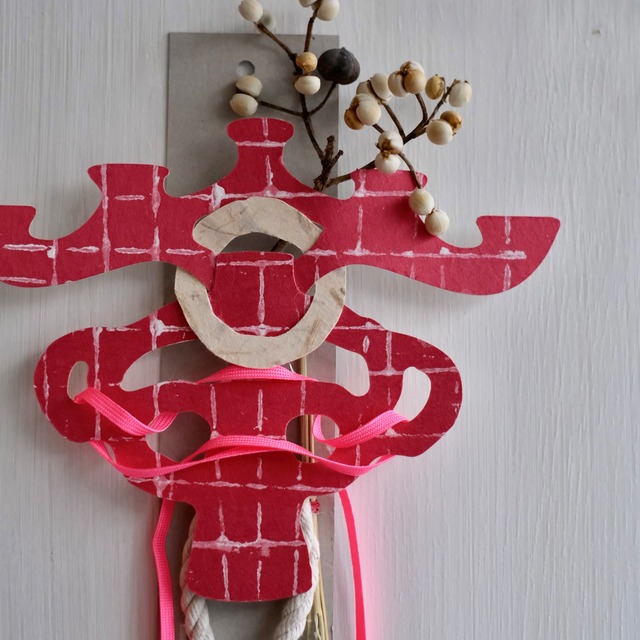 ＜受注制作＞お正月飾り-No.6 登門来福II