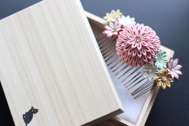 つまみ細工 コーム