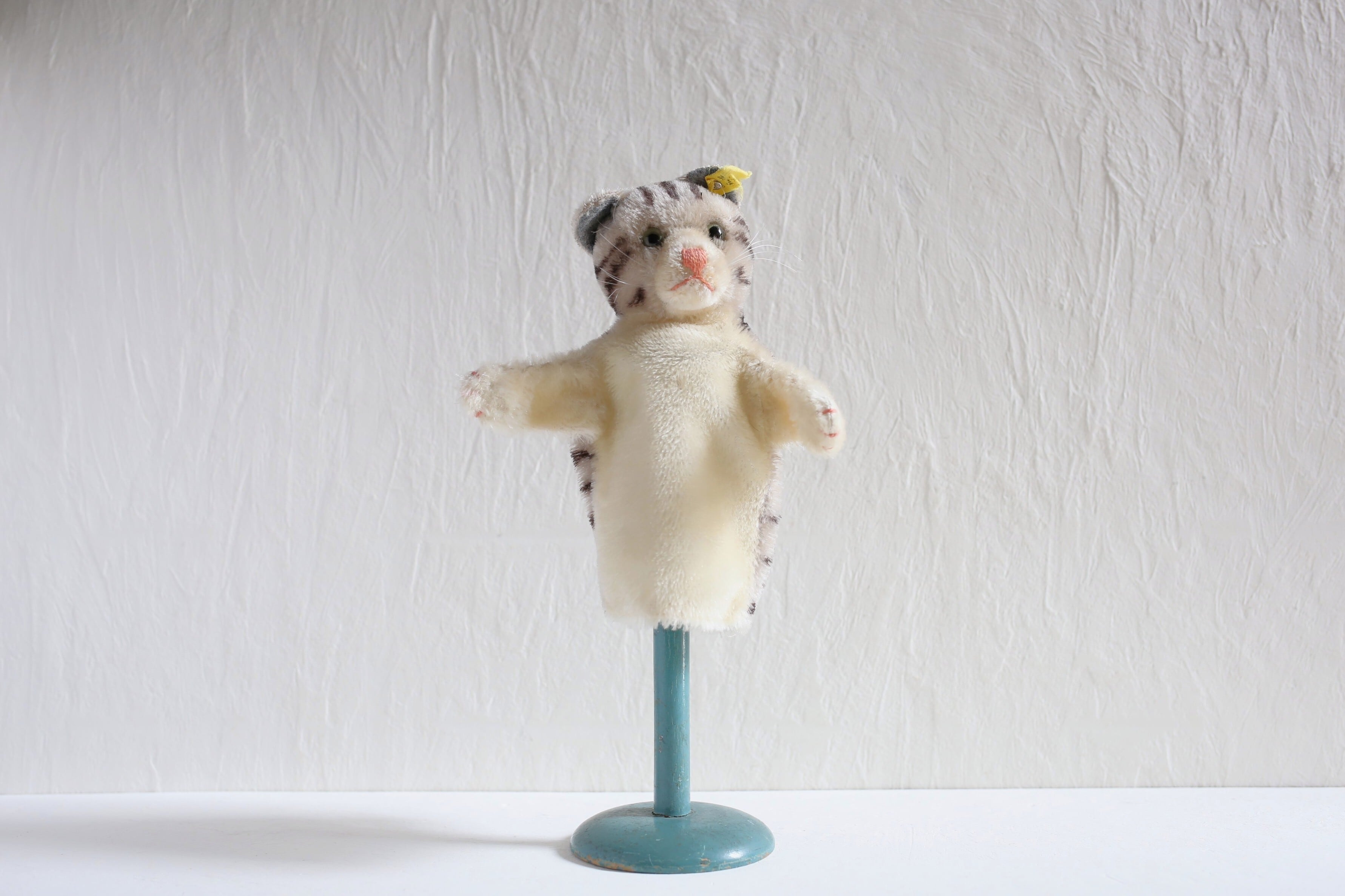 ドイツ ヴィンテージ Steiff パペット ネコ 『Hand-Cat』 タビー N-06810b