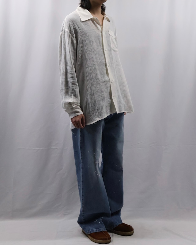 【26ss/ROLDSKOV】painted bootcut denim