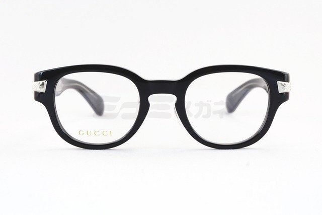 GUCCI メガネ GG1741OJ 001 ウェリントン メンズ レデイース グッチ テキストロゴ 日本製 鯖江 日本製 正規品-2枚目