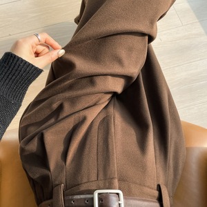 ハイウエストストレートクロップドパンツ W01048