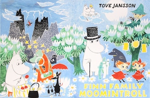 ムーミン 北欧 All Things Commerce「フィン ファミリー ムーミントロール」送料無料 フレーム 展示用フック付アートポスター 絵画 インテリア アート