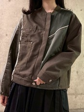 MMF112JEC 異素材ドッキングブルゾン