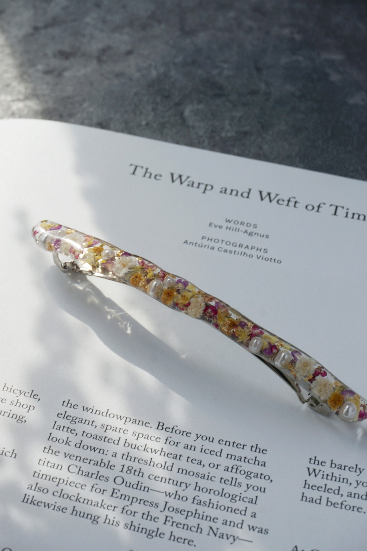 ロングフラワーバレッタ②