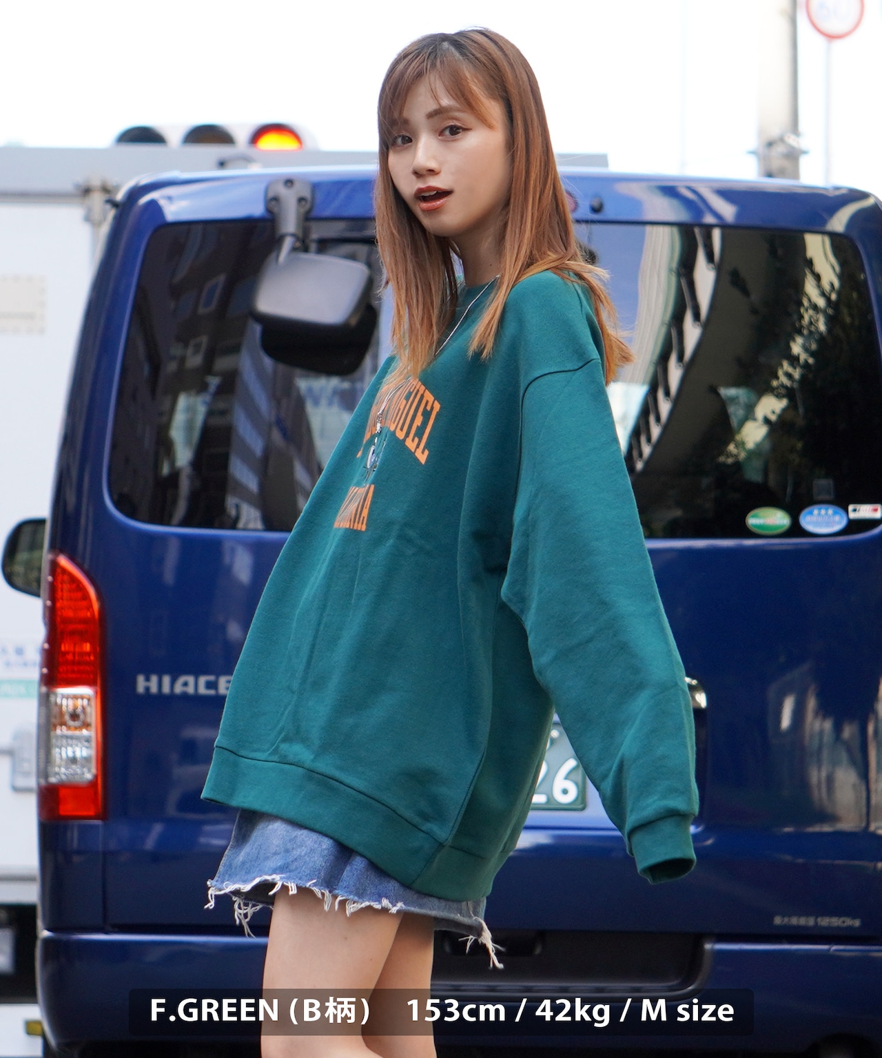 \SALE/◆カレッジロゴ ヒューマン刺繍 スウェットシャツ◆sb-t1431522q