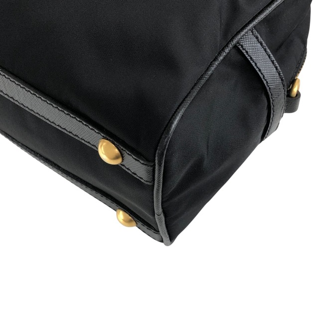 PRADA プラダ ショルダーバッグ ブラック サフィアーノ 2WAY ミニボストン vintage ヴィンテージ オールド 8z5ju7