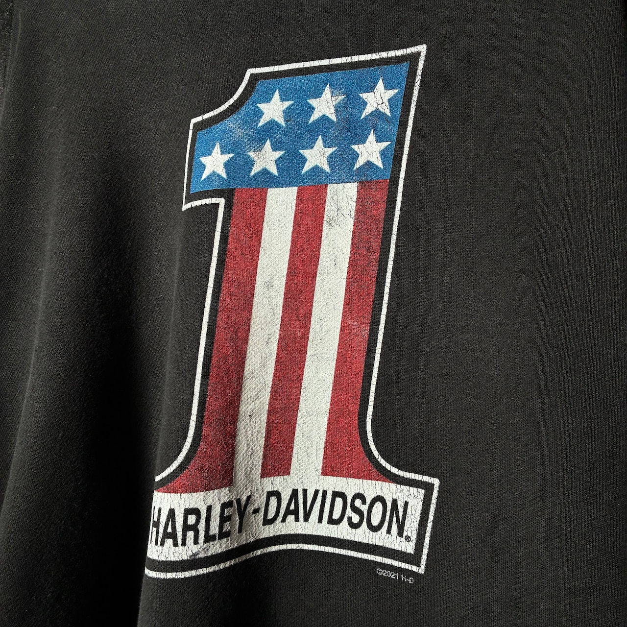 HARLEY-DAVIDSON プルオーバーパーカー 黒 No.1 ハーレーダビッドソン フーディー