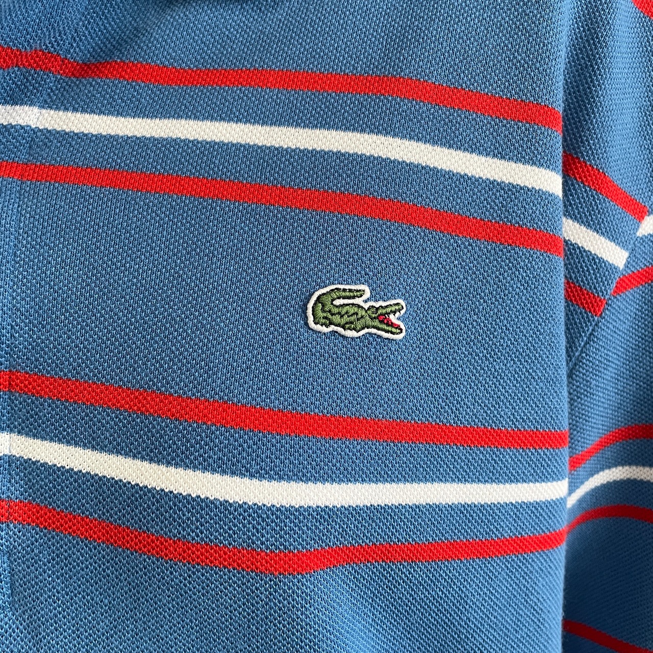 LACOSTE フレンチラコステ 鹿の子 ポロシャツ メンズL相当 古着 ワン 