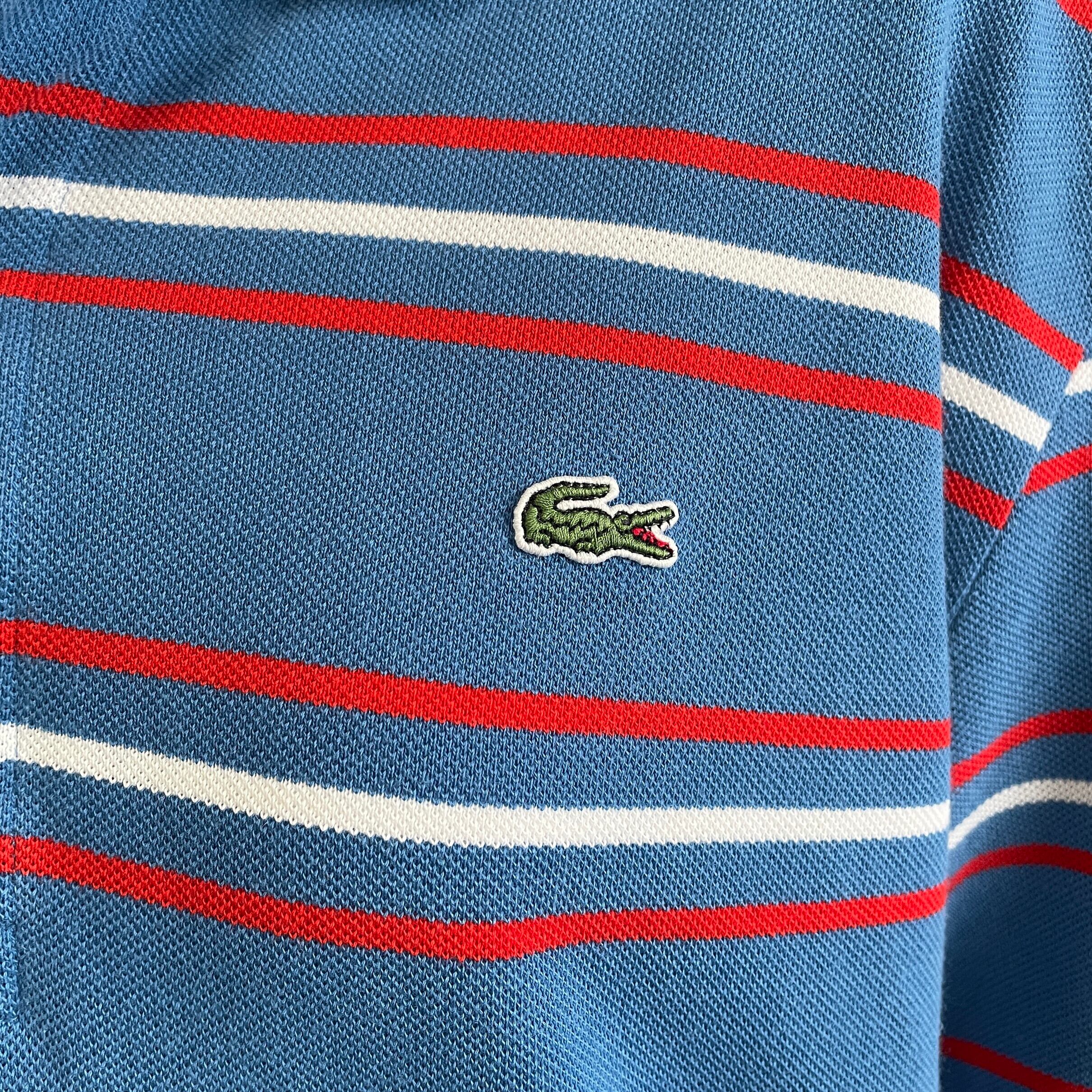 LACOSTE フレンチラコステ 鹿の子 ポロシャツ メンズL相当 古着 ワン 