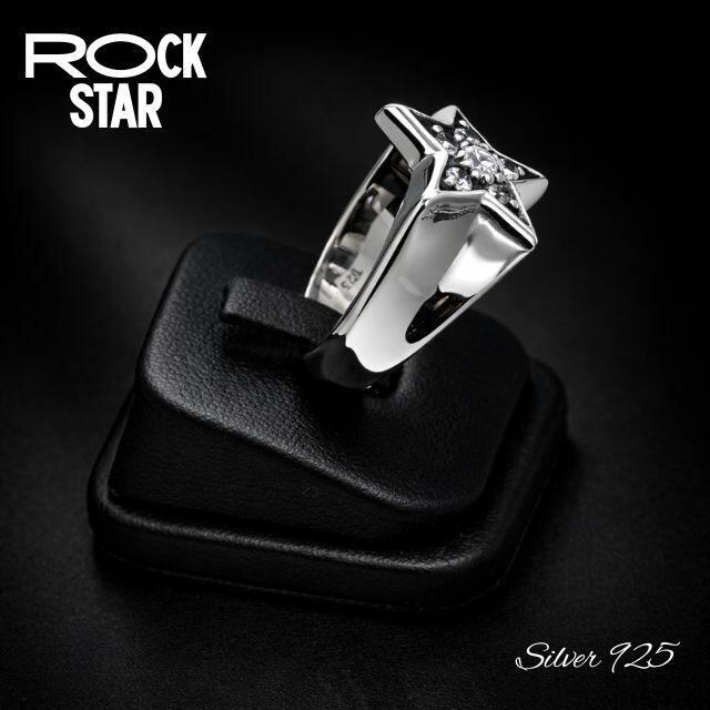 シルバーアクセサリー リング 925k 星リング ブランド メンズ スター