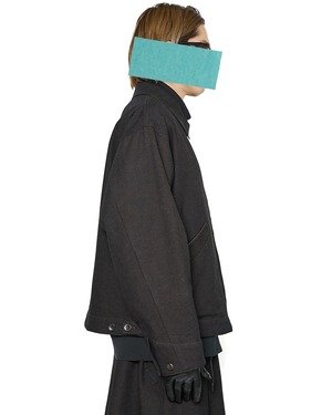 Nomàt "COTTON WOOL Zip Blouson〔Dark Brown〕"