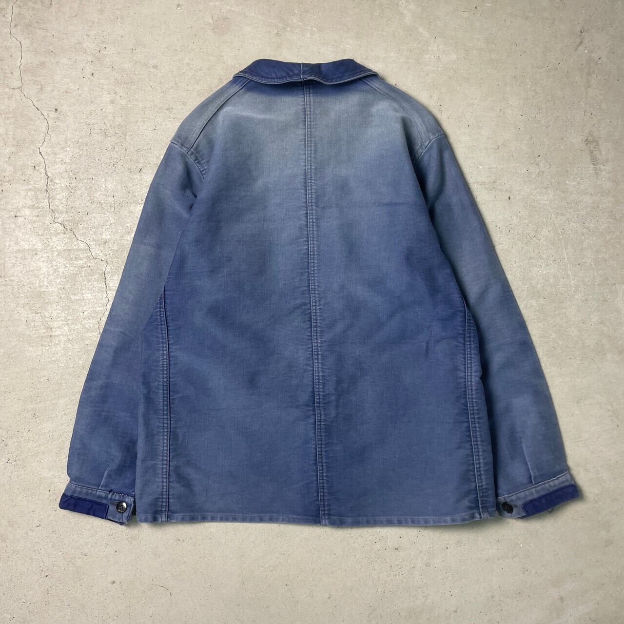 1950年代　ブルーモールスキン ジャケット フランス 1950年代フレンチワークモールスキンジャケット（アドルフラフォン