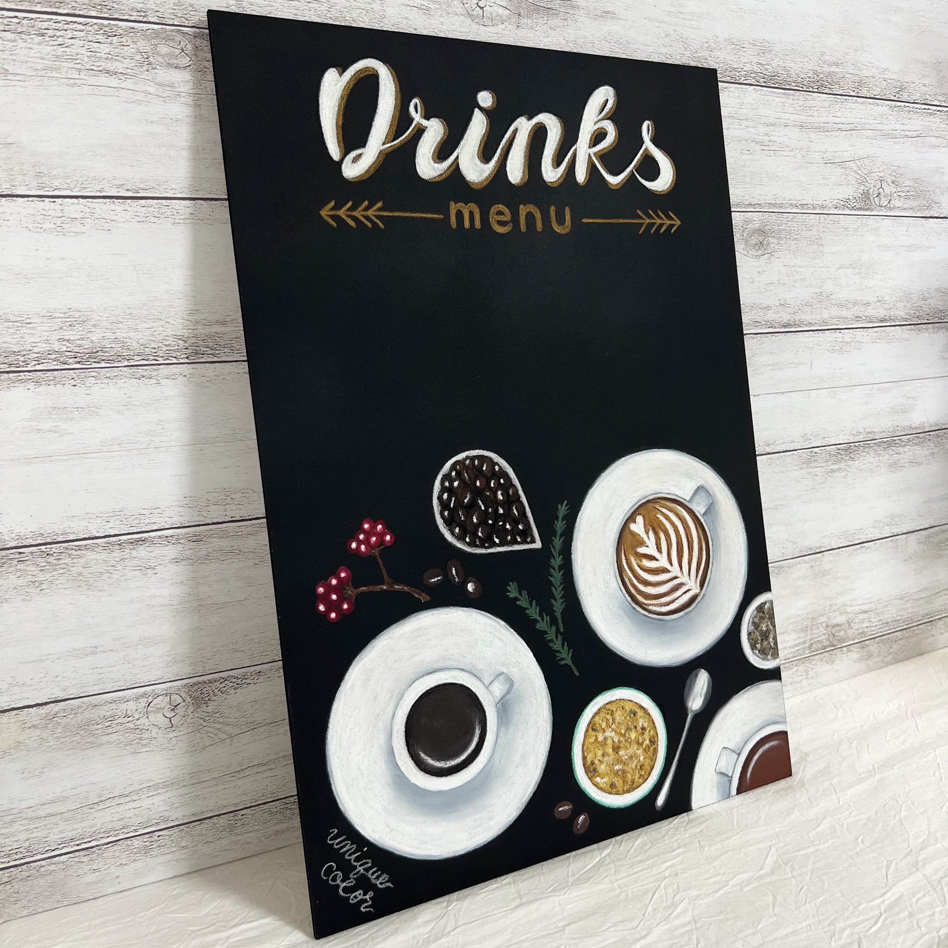 DRINKS メニューボード【A3サイズ】 | UNIQUE COLOR