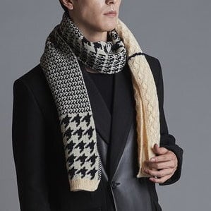 Cable Knit Stole White | 武蔵小杉のセレクトショップ【ナクール