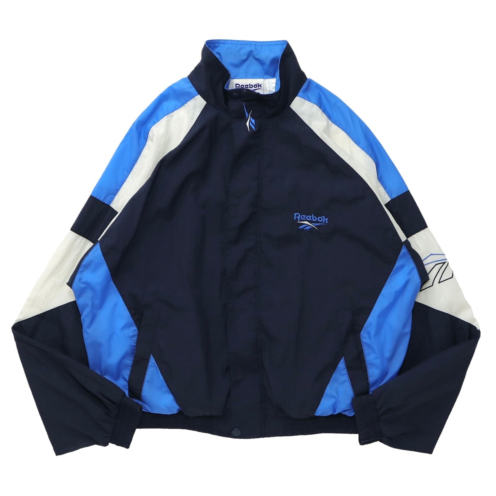 90s Reebok マルチカラー ナイロンジャケット リーボック ブルゾン