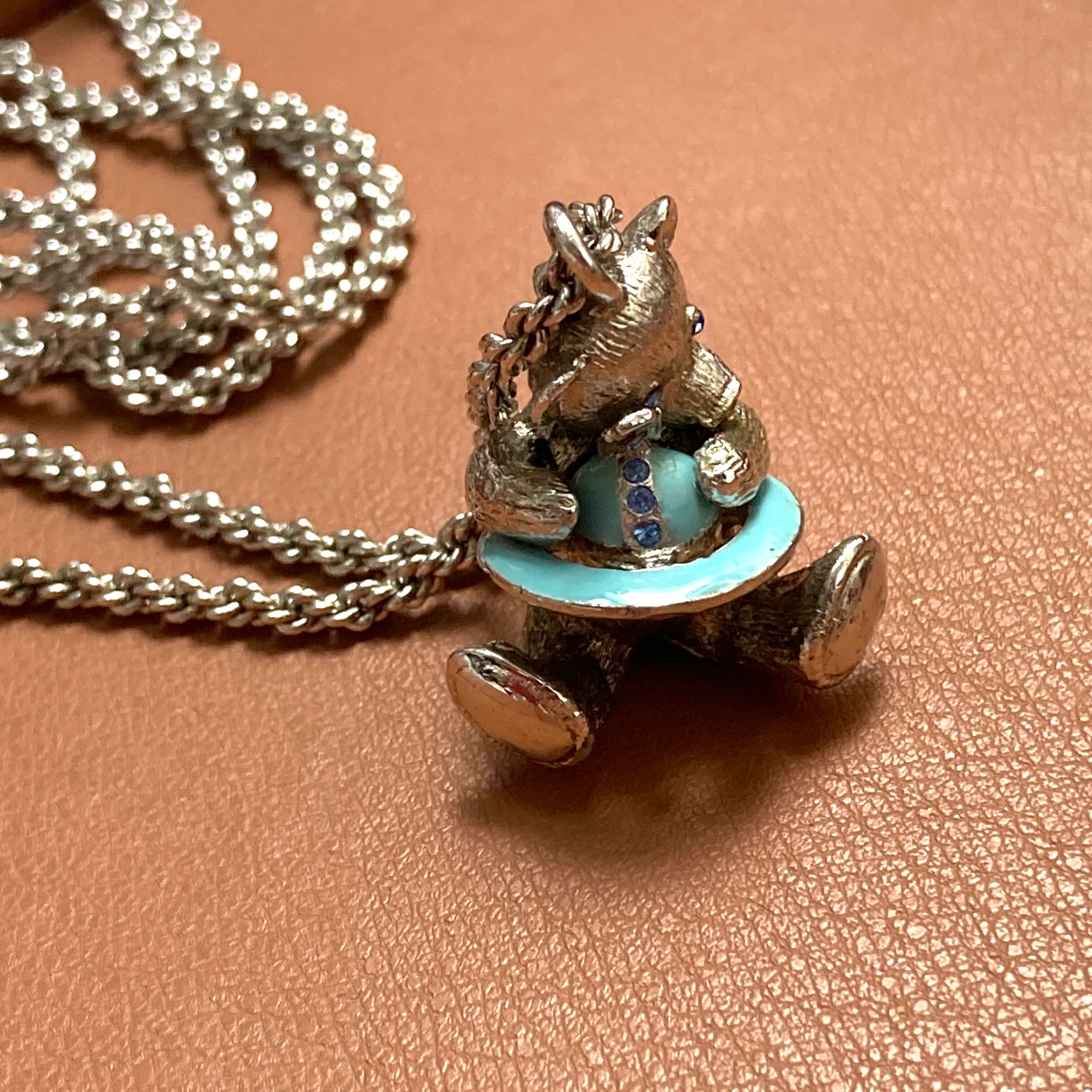 ヴィヴィアンウエストウッド テディベア ネックレス　カラーオーブネックレス Used】Vivienne West Wood テディベア オーブ ネックレス