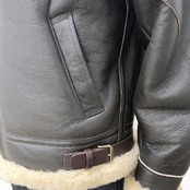 【HOUSTON/ヒューストン】MOUTON B-3 FLIGHT JACKET -2POCKET- / ムートンB-3フライトジャケット-2POCKET- [8233BC]