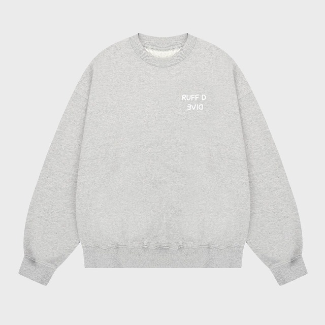 [RUFF D DIVE] Basic Logo Sweatshirt Grey 正規品 韓国ブランド 韓国通販 韓国代行 韓国ファッション