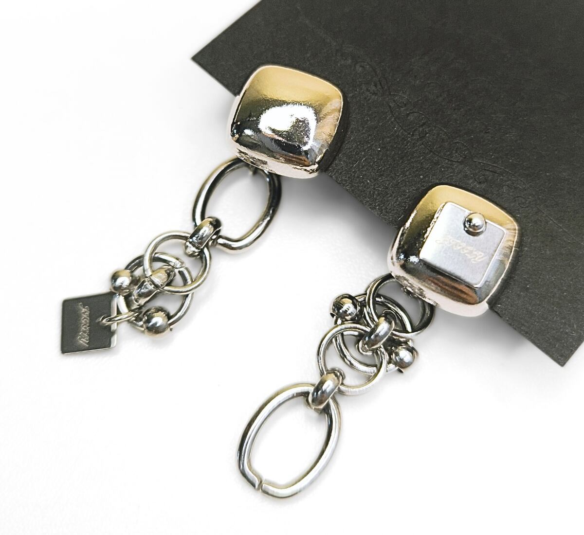 スクエアチェーン2wayアシメピアス