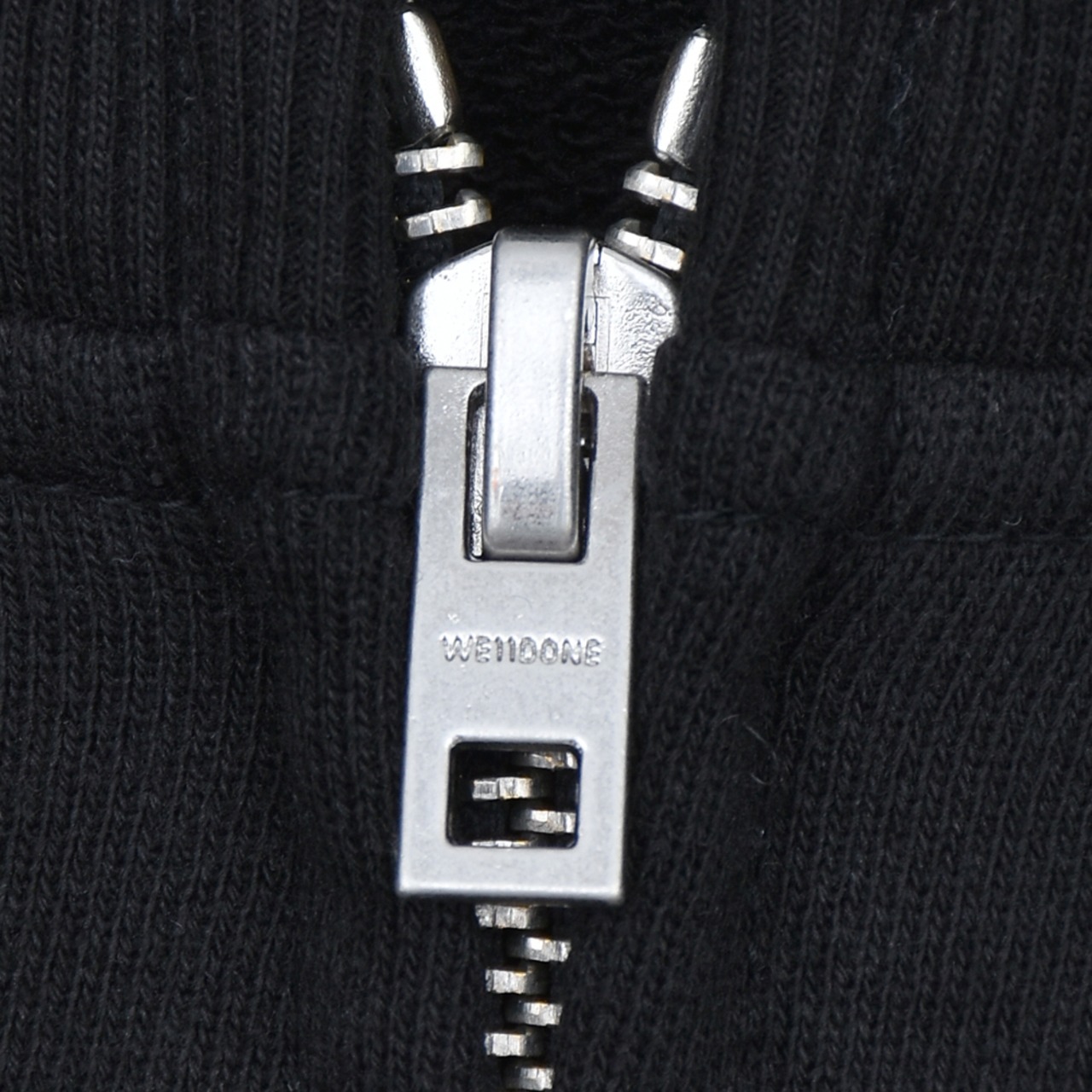 【WE11DONE】BLACK LAYERED DOUBLE STRING HOODIE - 4