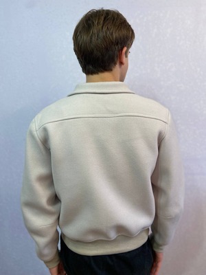 ウクライナ産カシミヤ手刺繍ジャケットコート ユニセックス