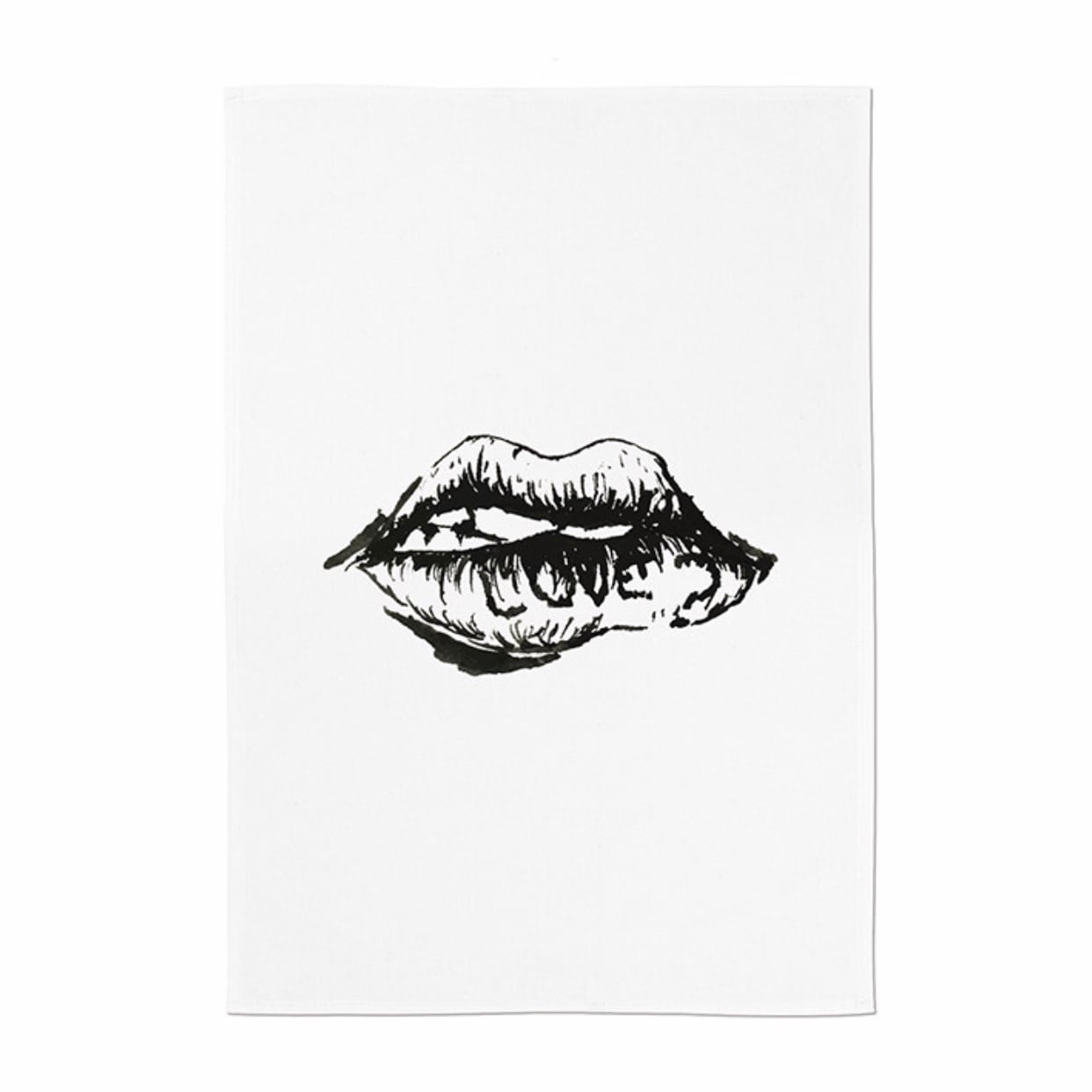lips illustration fabric poster 3size / リップ イラスト ファブリックポスター 韓国
