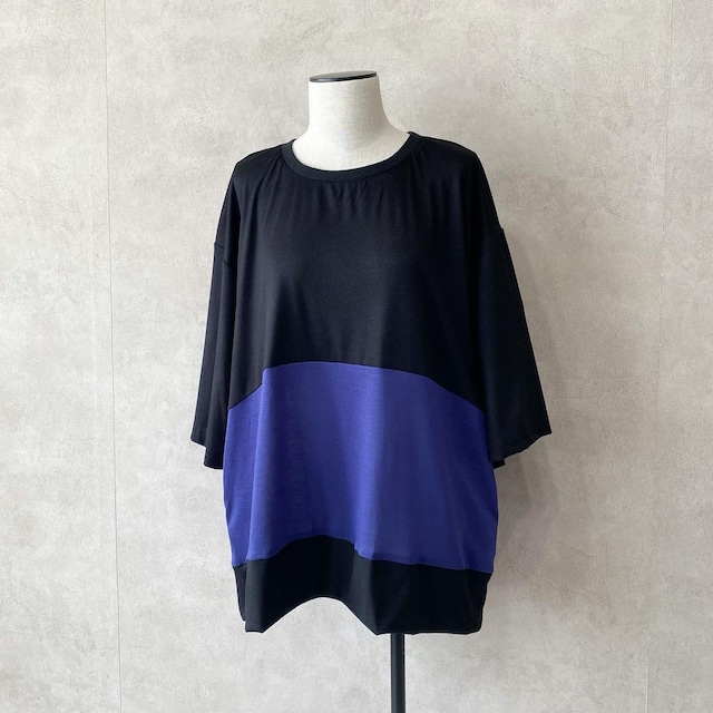 Cocoon-T-shirts (Blue/Black)【カクレミ】