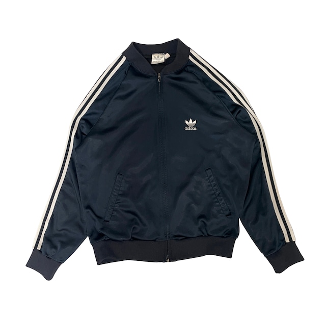 80s〜 adidas vintage Track Jacket 「ATP」 metallic navy L size USA