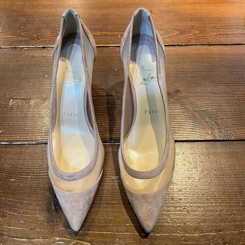 Christian Louboutin クリスチャン ルブタン メッシュパンプス 37 1/2 