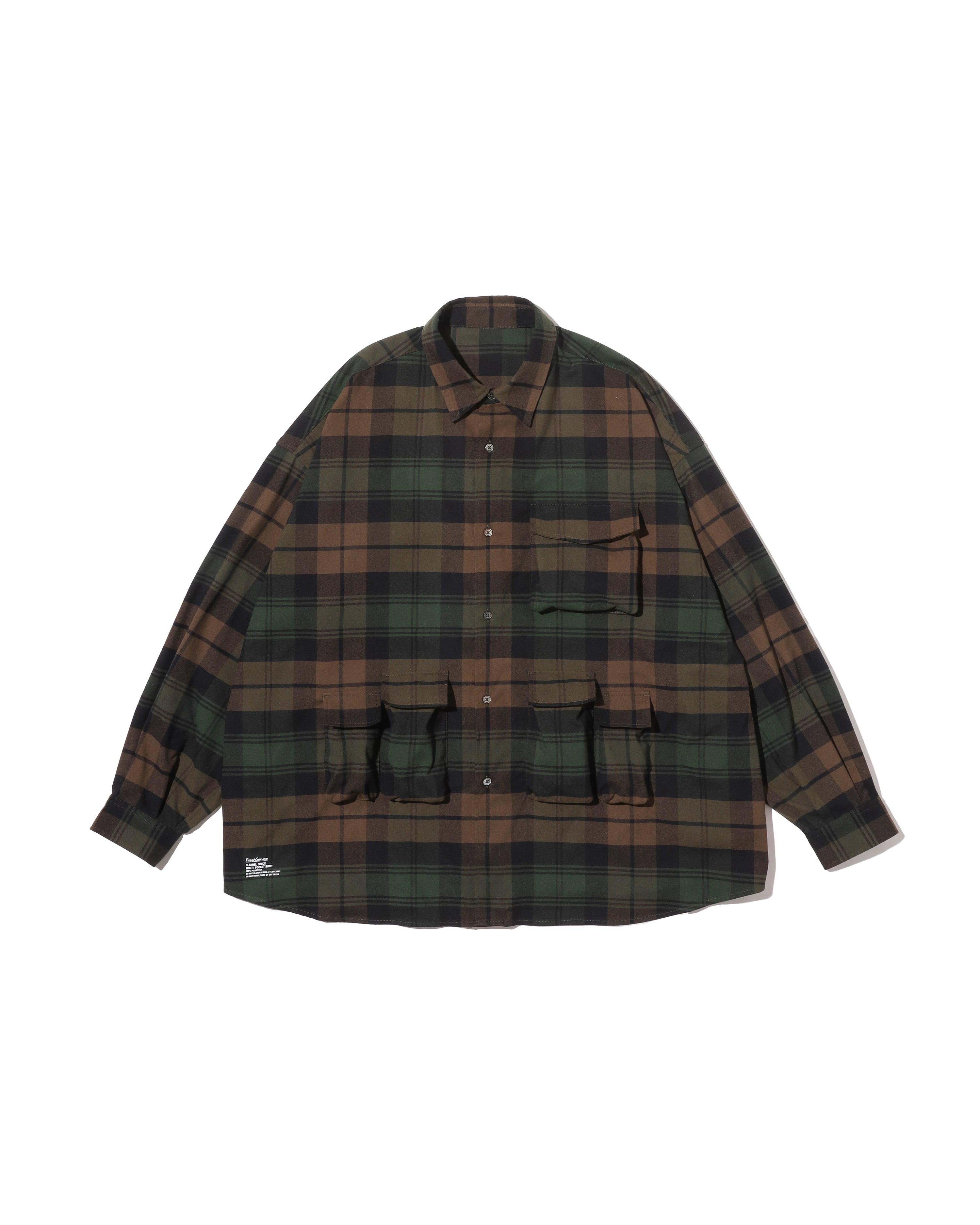 FreshService FLANNEL CHECK SHIRT シャツ FreshService｜FLANNEL CHECK MULTI POCKET SHIRT | 眠家オンラインストア