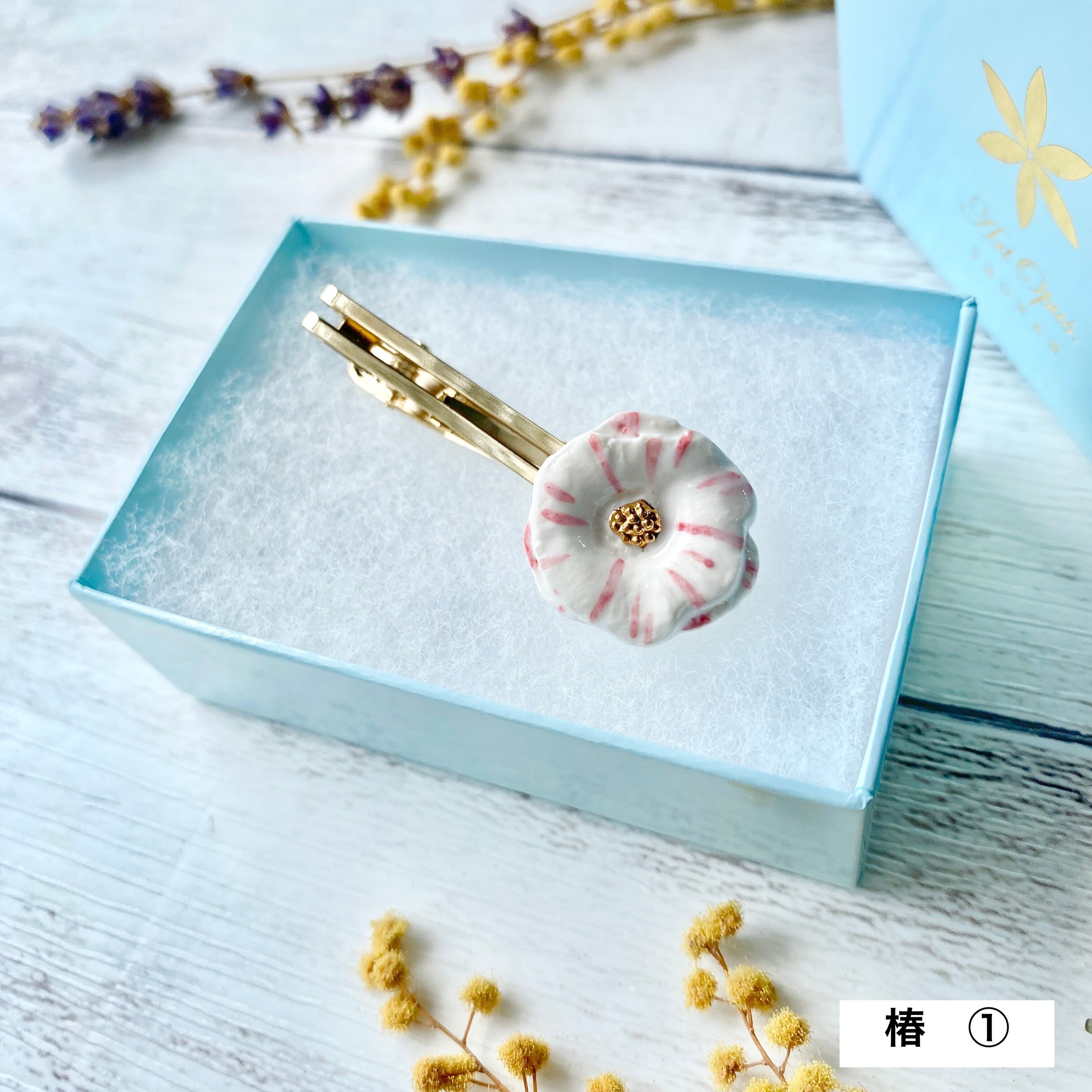 ネックレス 薔薇 / Rose レッド｜陶磁器 アクセサリー湘南 ギフト