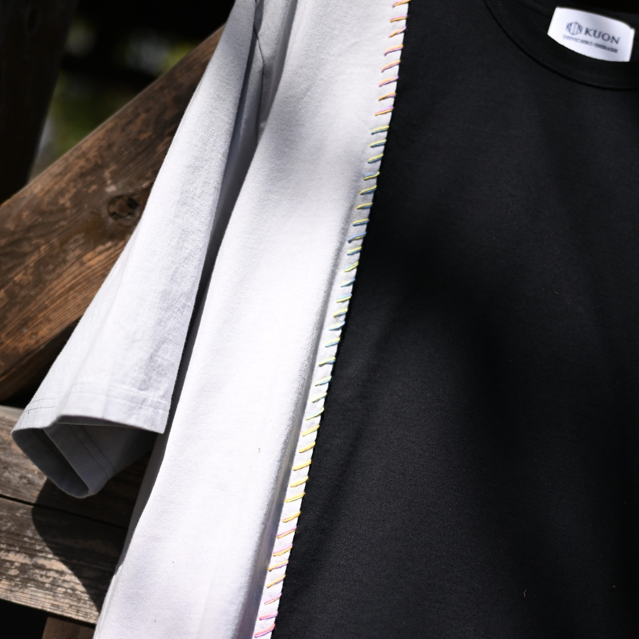 KUON / GANKO別注Sashiko Docking Tee