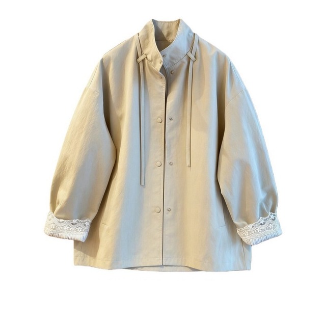 Lace Cuff Stand Jacket　202680111