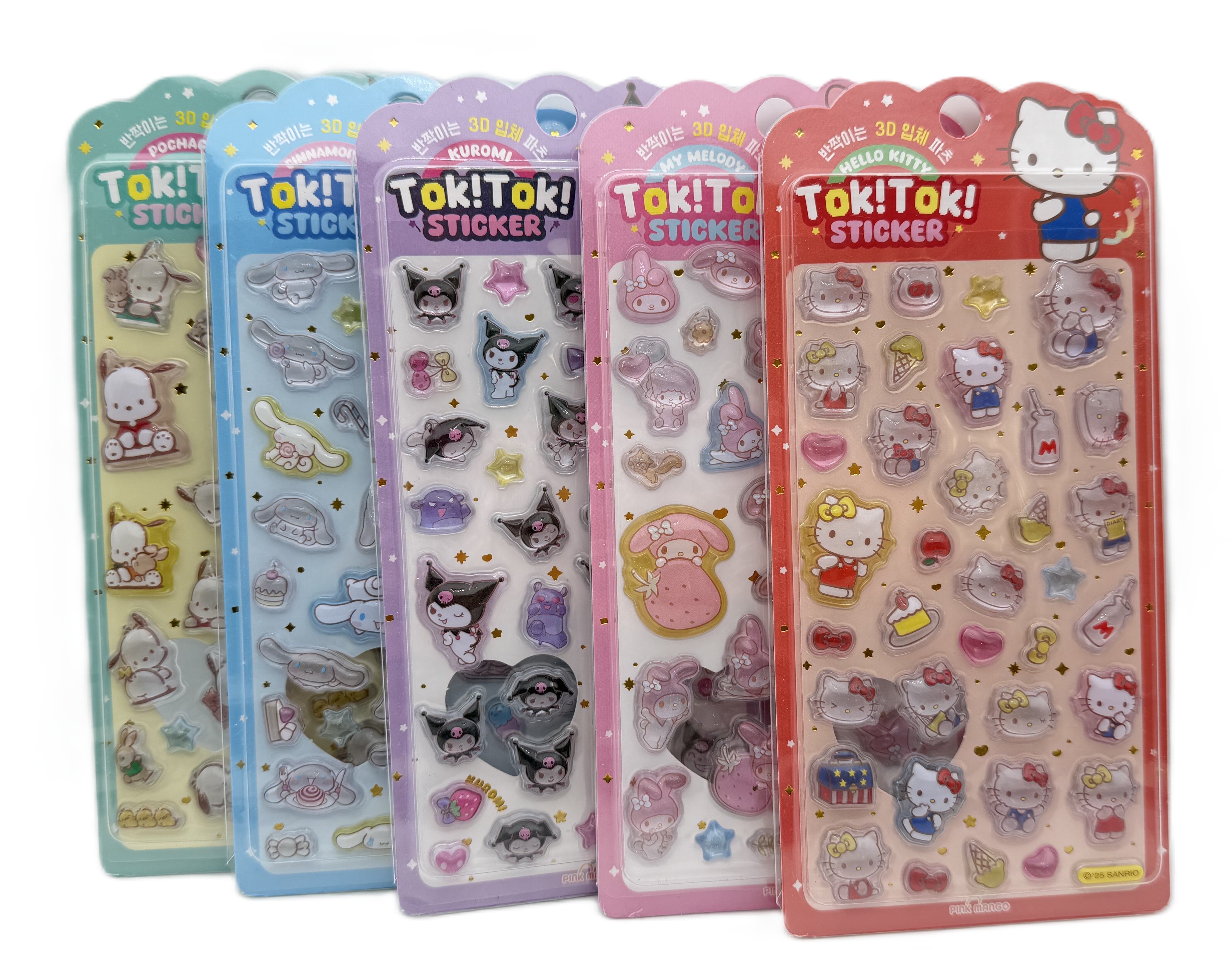 韓国限定 Tok! Tok! サンリオシール 5種類セット | Hamukko club