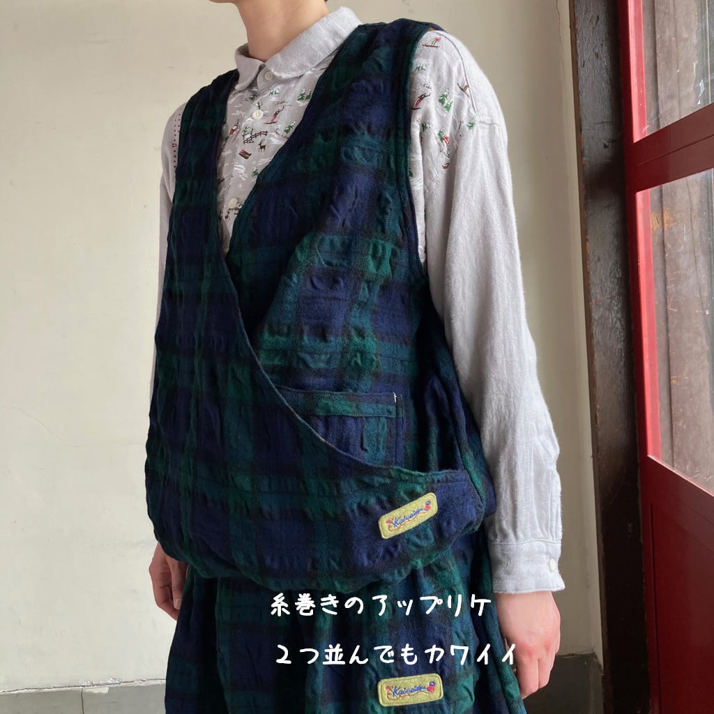 最大12%OFFクーポン 快晴堂 カシュクールベスト 2way ベスト/ジレ