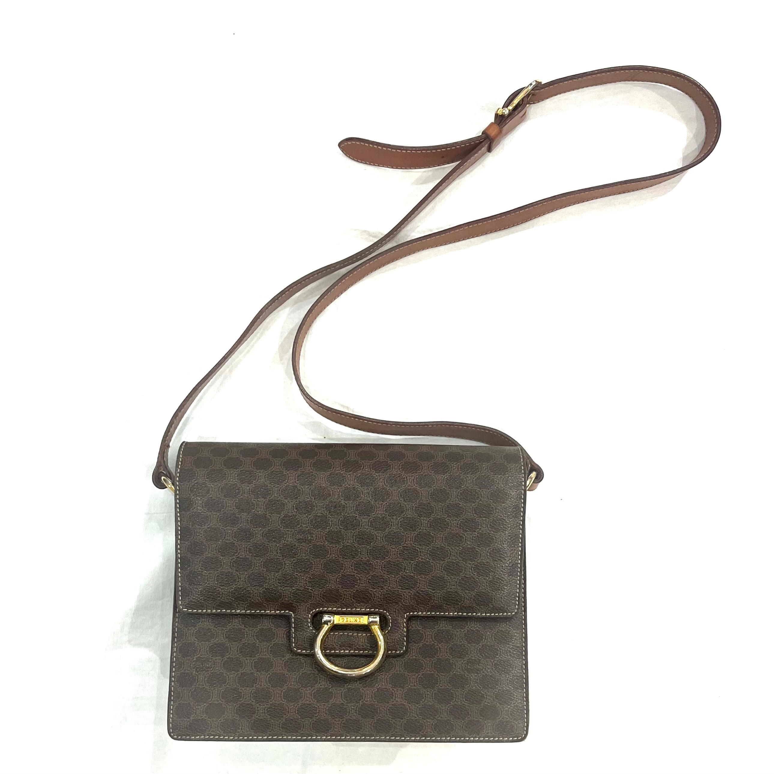 CELINE】2270 ヴィンテージセリーヌ マカダム柄 D金具フラップ