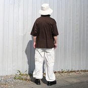 YASHIKI(ヤシキ）GANKO別注 ×Shirotsume V-neck Vest(kibata)コーディネート