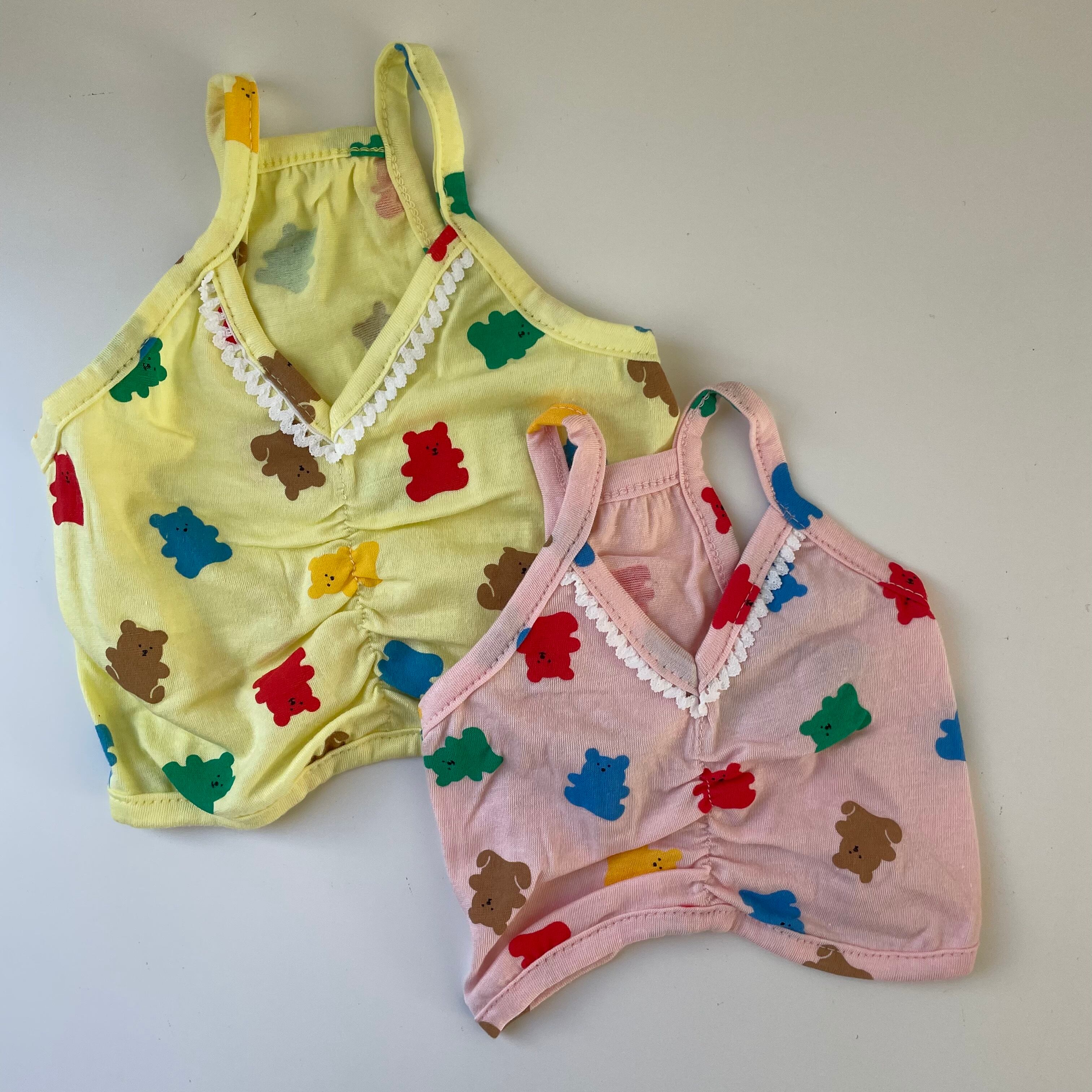 即納/【grooming dog】 short bear tops