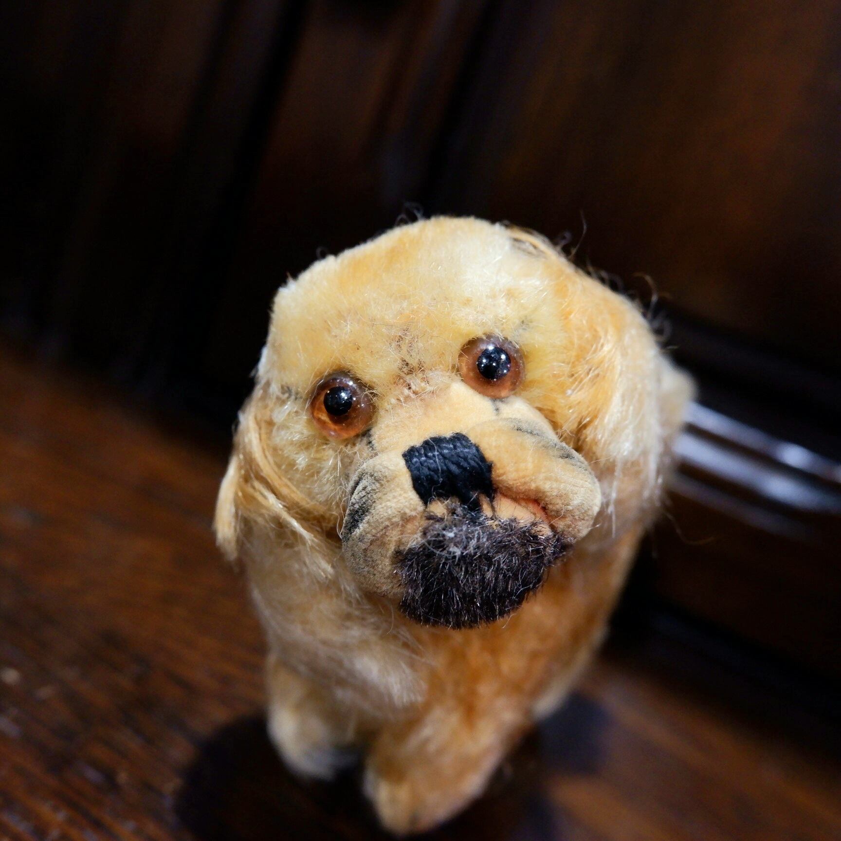 ドイツ シュタイフ ヴィンテージ 丸っこいイヌのぬいぐるみ 犬 ころころ 注目ショップ ブランドのギフト