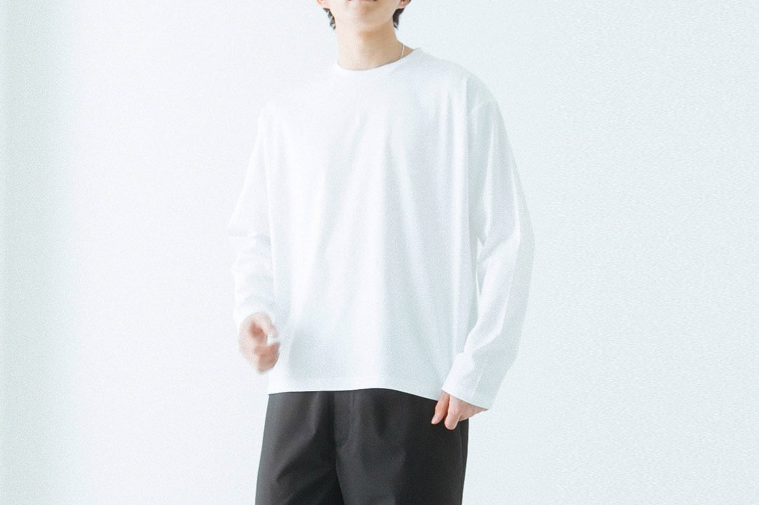 SAN JOAQUIN COTTON SMOOTH - CREW NECK LONG SLEEVE:サンフォーキンコットンスムース - クルーネック長袖