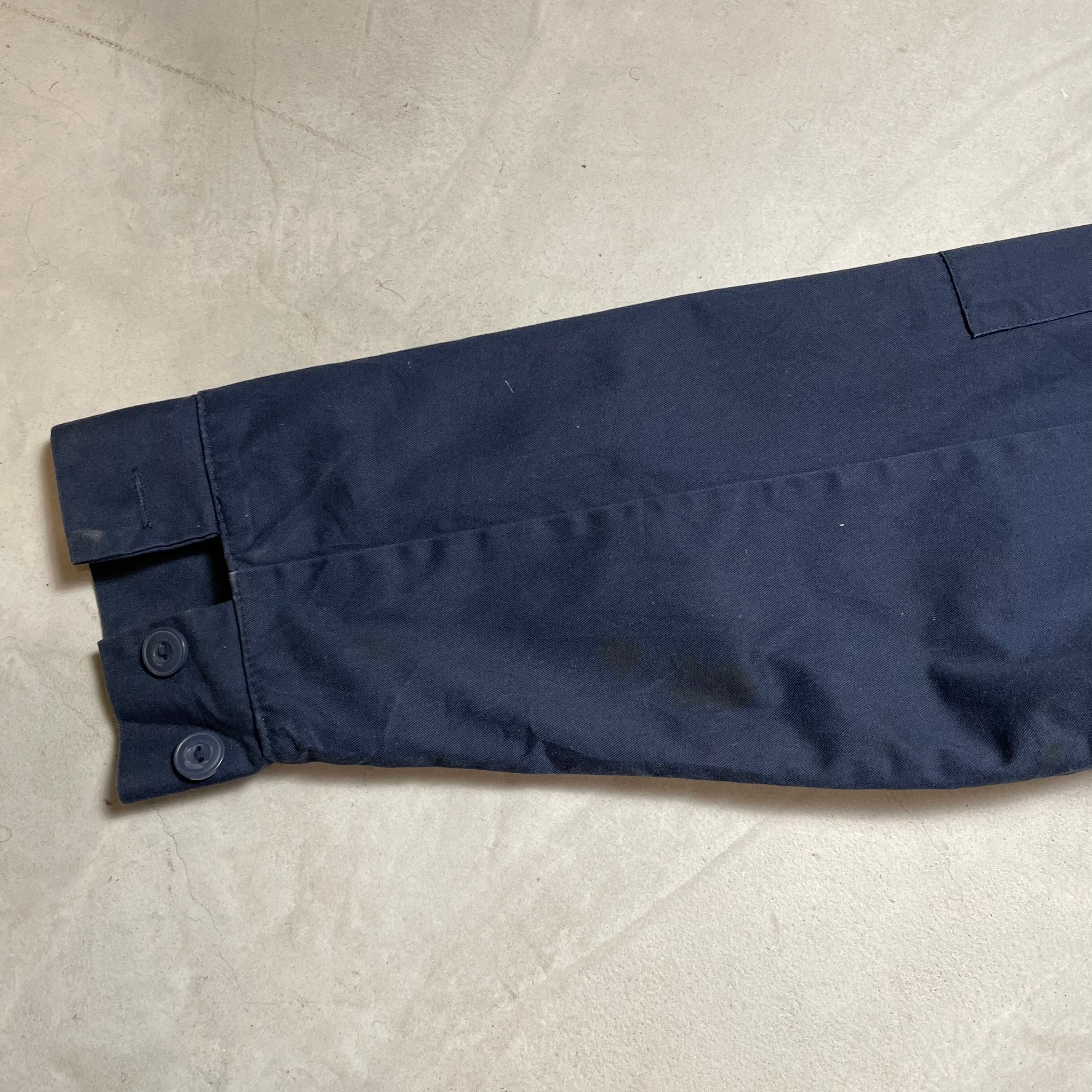 ARAMARKワークジャケットy2k刺繍ロゴ短丈グランパコアチャコールグレーL ロゴ刺繍 リラックスフィット パッド入りワークジャケット – EVISU