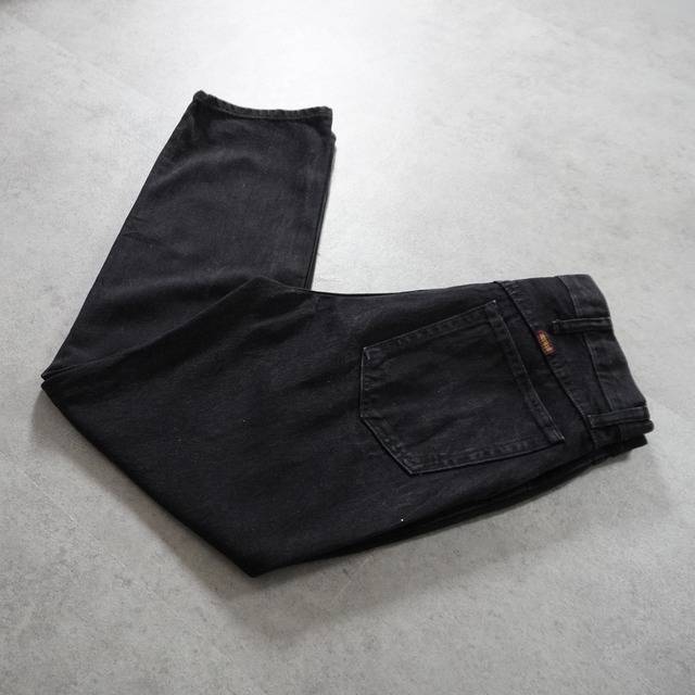 RUSTLER black denim W33.5L28.5相当 古着