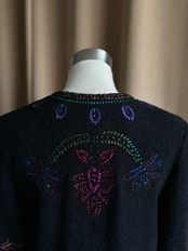 Linea embroidery pattern jacket-5008-9