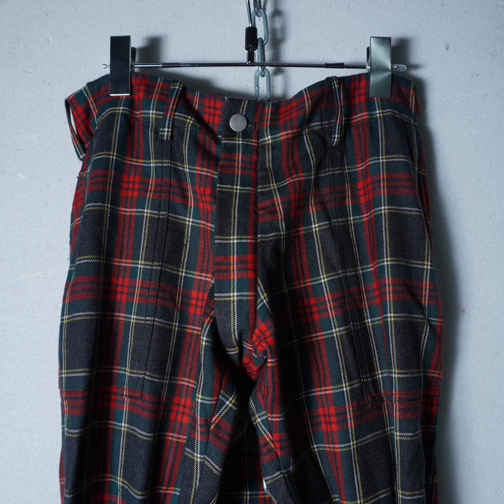 Vivienne Westwood】ヴィヴィアンウエストウッド フラップ付タータン