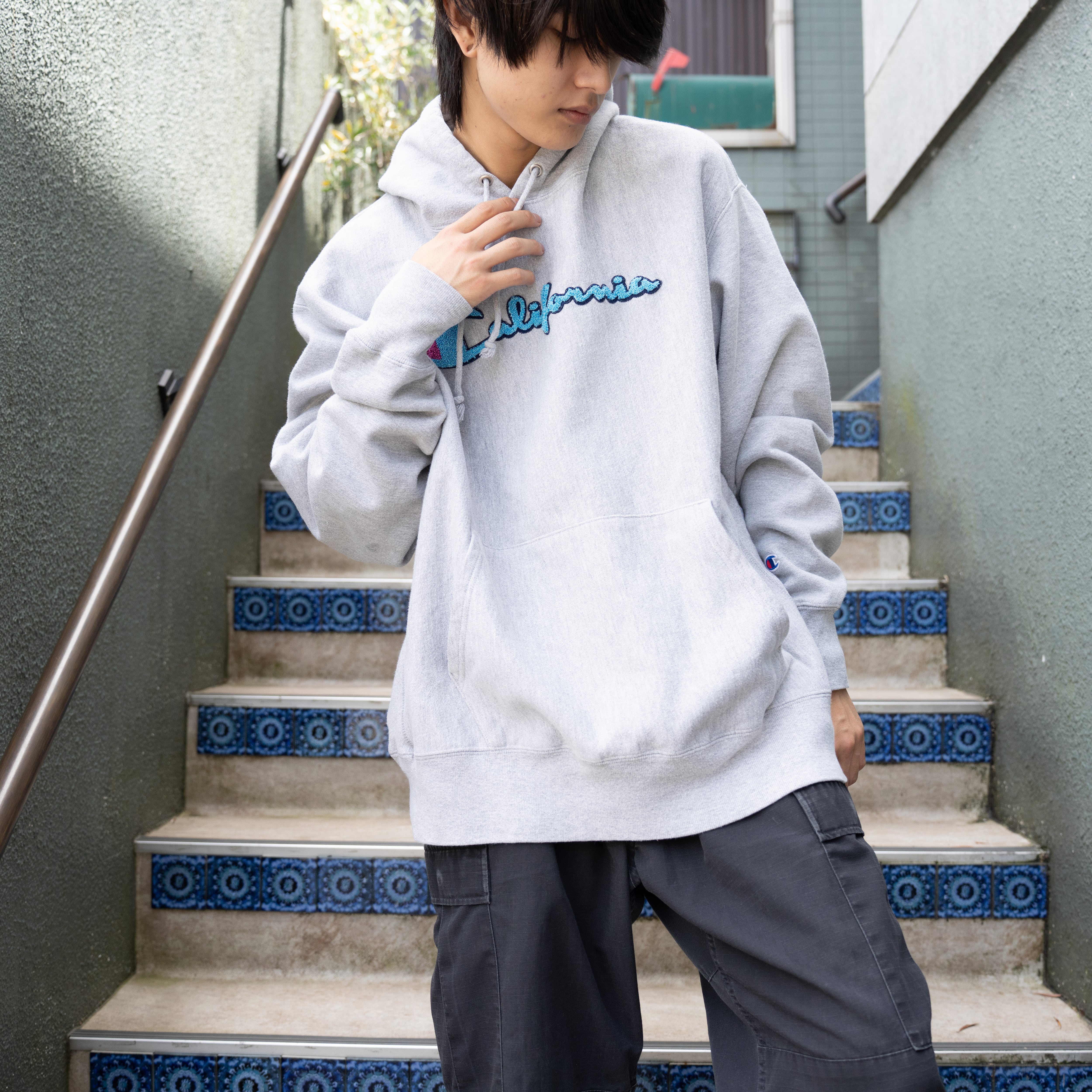 champion REVERSE WEAVE vintageプルオーバーパーカー-