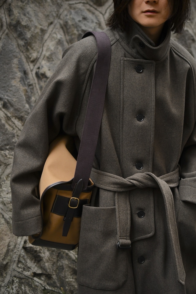 KAPTAIN SUNSHINE / Stand Collar Coat (Moss)