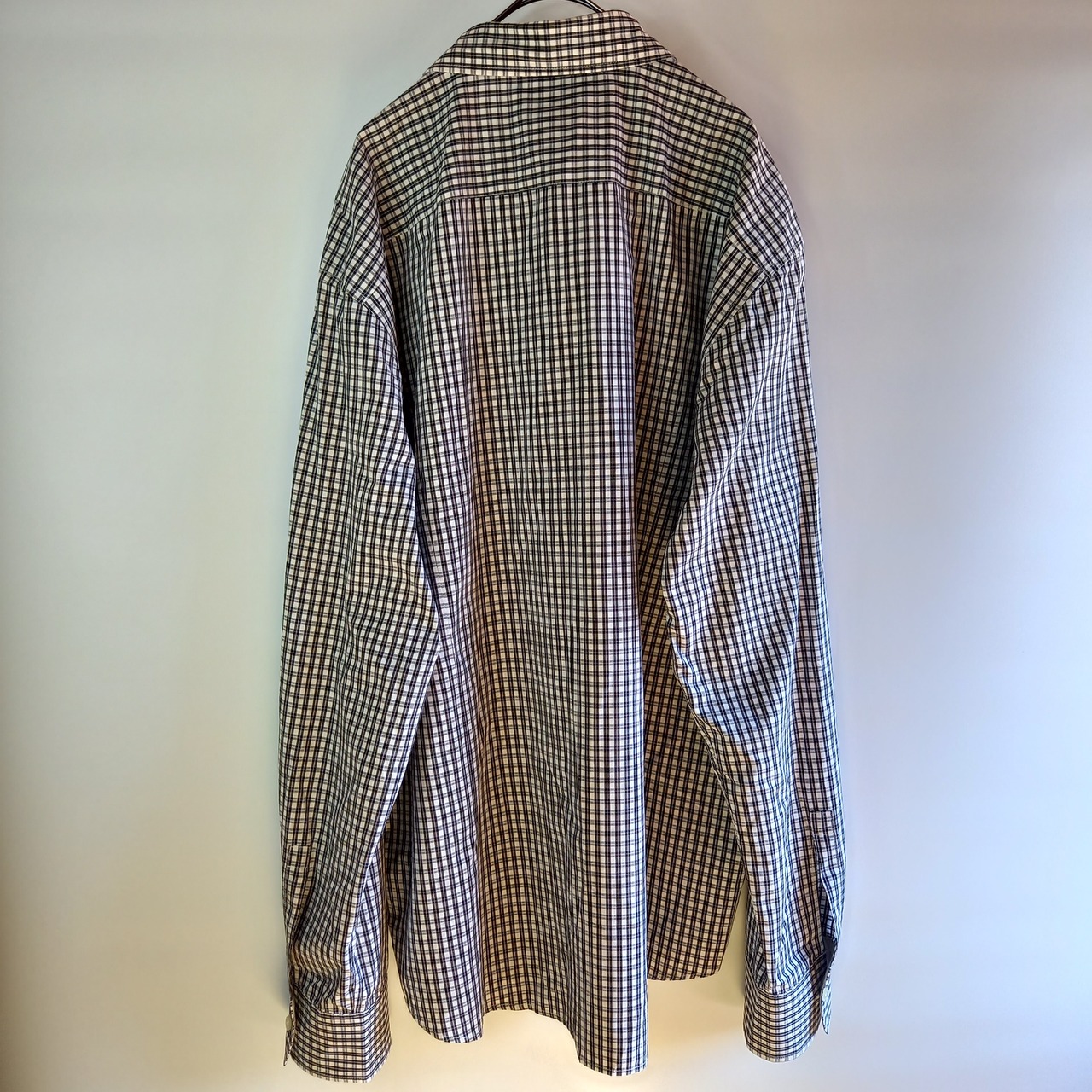 HUGO BOSS　チェック　BDシャツ　長袖　オーバーサイズ　XXL