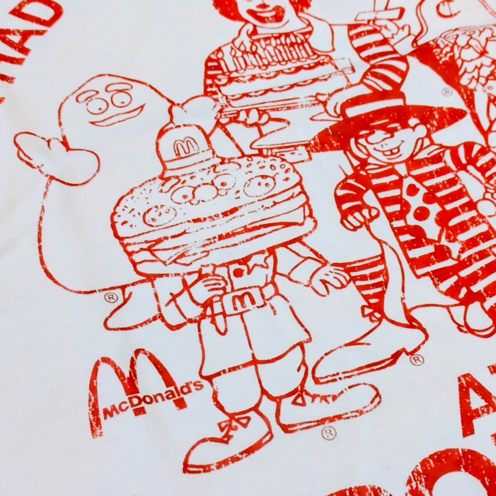 【 McDonald's ( マクドナルド )】『 I HAD MY BIRTHDAY PARTY 』Tシャツ / ロナルド・マクドナルド / ドナルド〚アメリカン雑貨 アメトイ〛