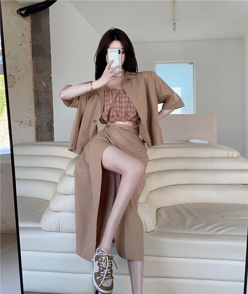 スカート ハイウェストウェストサマースタイルミディ 大人ガーリー スウィート キュート カジュアル 夏物 ブラックストロベリース10096974007